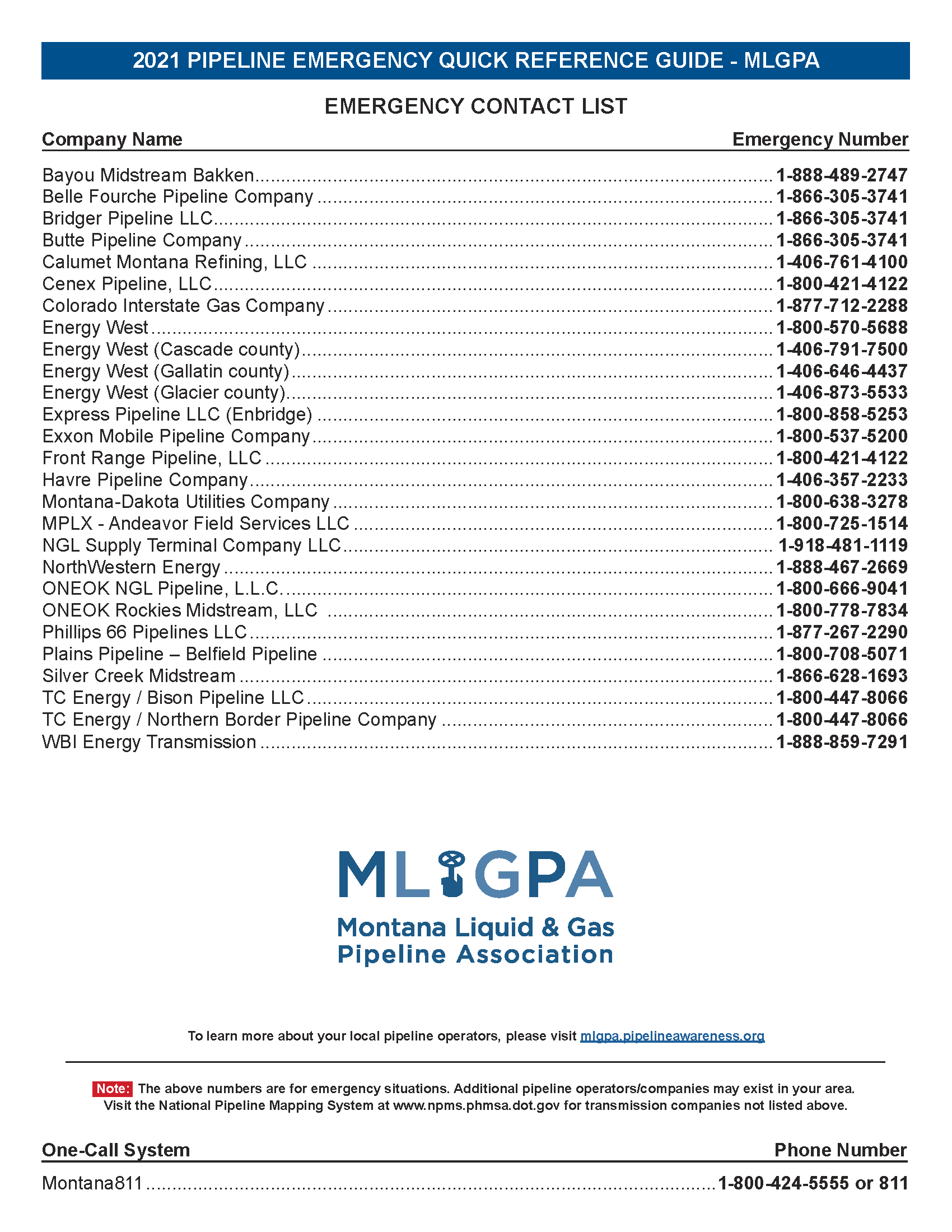 2021 MLGPA Quick Reference Guide ER